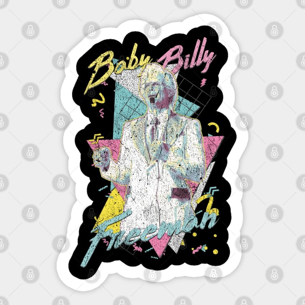 Baby Billy Freeman - 80s/90s Retro Memphis Style Sticker by Tv Moments
